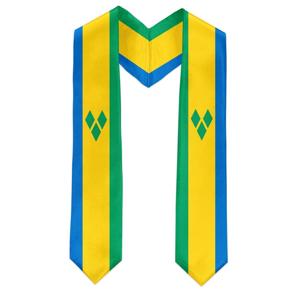 3769 Saint Vincent and the Grenadines Flag International Graduate Satin